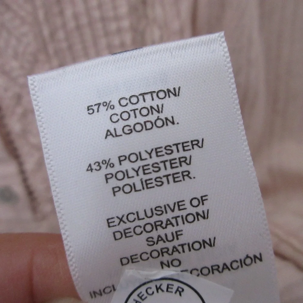 Lucky Brand Top M Peasant Babydoll Lace Square Neck Neutral Cottage CoreNWT - Picture 6 of 10